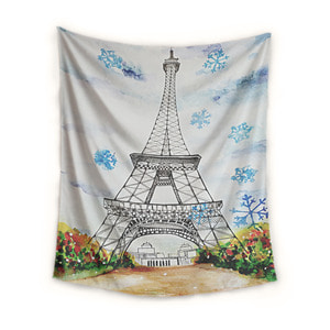 눈 내리는 에펠탑 태피스트리by이그린 (207251)