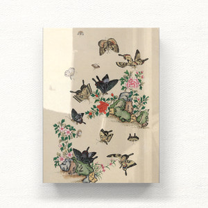 나비와 꽃들 아크릴 일러스트 그림액자by하얀달(331674)