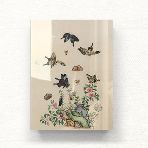 나비와 꽃들 시리즈 아크릴 일러스트 그림액자by하얀달(332956)